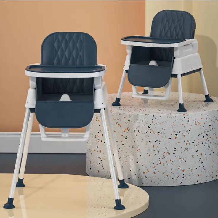 Silla alta 3 en 1 para bebé, elevador multietapa, silla de comedor para niño pequeño con esterilla de comida multiusos y bandeja apta para lavavajillas