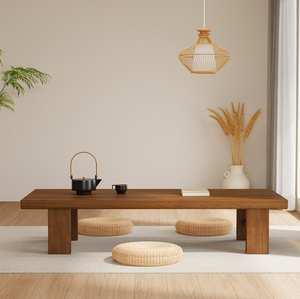 Petite table basse en bois massif pour salon, table basse pour <span class=keywords><strong>baie</strong></span> <span class=keywords><strong>vitrée</strong></span> - Product Image 6