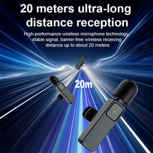 ไมโครโฟนไร้สายแบบหนีบเสื้อ SE82 แพ็คคู่ แบบ USB-C 360 องศา ขายส่ง °   ระยะการรับสัญญาณ 20 เมตรสำหรับการแสดงสดบนสมาร์ทโฟน - Product Image 4