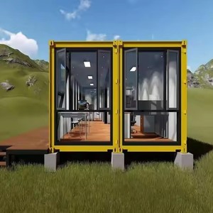 Casa Contenedor Moderna Prefabricada con Paredes de Vidrio y Dormitorio para Uso Residencial - Product Image 1
