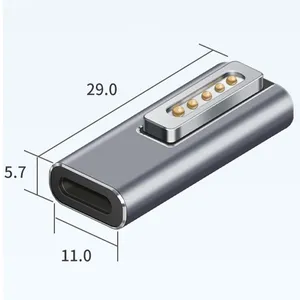 Adaptateur <span class=keywords><strong>USB</strong></span> <span class=keywords><strong>C</strong></span> magnétique de haute qualité Type <span class=keywords><strong>C</strong></span> <span class=keywords><strong>vers</strong></span> Magsaf* <span class=keywords><strong>2</strong></span> Connecteur PD Adaptateur de charge rapide pour MacBook Air/Pro avec voyant lumineux - Product Image 4