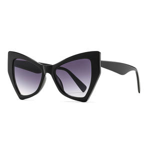 Nouvelles lunettes de soleil pour femmes en forme de papillon, monture en plastique noir, protection UV400, type 3, pare-soleil, design tendance pour une utilisation en extérieur - Product Image 2