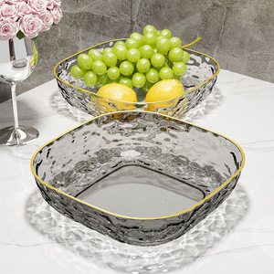 Fruit Plate 20cm <b>Plastic</b> Luxury Design For Home Living Room Office Snack Display - Product Image 3