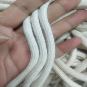 Vente en gros de corde d'emballage en macramé 100% <span class=keywords><strong>coton</strong></span> de couleur naturelle tissée tressée de <span class=keywords><strong>5mm</strong></span> pour sacs vêtements chaussures textiles de maison - Product Image 5