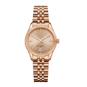 Calendrier Lumineux Étanche Rose Or Cadran En Acier Avec Cadran Charme Dames Montre À Quartz Femmes Reloj Personalizado <span class=keywords><strong>2022</strong></span> - Product Image 1