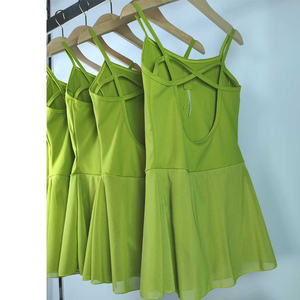 Ragazze di alta qualità senza maniche senza maniche in Nylon Spandex da ballo per bambini - Product Image 2