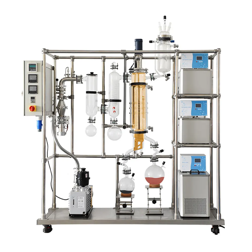 Short Path Fatty Acid Oil Molecular Distillation Unit Distillery Equipment