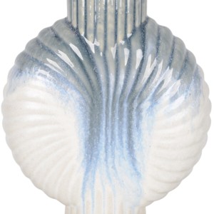 Vaso in Ceramica a Forma di Conchiglia, Vaso Decorativo per Fiori, Design Costiero, Decorazione da Tavolo - Product Image 4