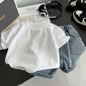 Nuovo Completo Estivo per Bambini: T-Shirt Casual e Pantaloncini (2 Pezzi/Set) - <span class=keywords><strong>Abbigliamento</strong></span> per Neonati e Bambine, Tuta Sportiva per Bambini - Product Image 3