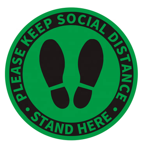 Tự-Dính Thân Thiện Với Môi Có Thể Tháo Rời Sàn Không Thấm Nước Dán Xã Hội Distancing Tầng Stickers - Product Image 3