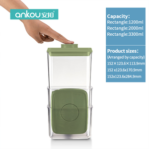 Wholesale Plastic Jar Fridge Pantry Organizer Kitchen <strong>Storage</strong> <strong>Boxes</strong> &amp; <strong>Bins</strong> Stackable Airtight Food <strong>Storage</strong> Container with Lids - Product Image 2