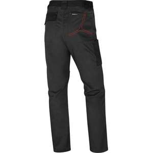 DELTA PLUS-Pantalón de trabajo de poliéster/algodón/elastano gris-rojo Mach 2-PANTALÓN DE TRABAJO EAN MW130019-EAN - Product Image 2