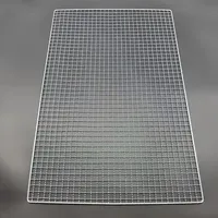 Grille de cuisson coréenne jetable en acier inoxydable avec maille de fil élargie pour poulet rôti, technique de tissage par soudage