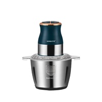 SOKANY Hachoir à merveille électrique Mélangeur compact et léger en acier inoxydable Puissant B-5003 mélangeur de cuisine à moteur 500W