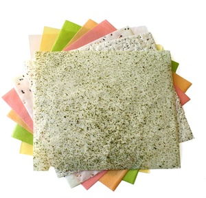 Feuilles <span class=keywords><strong>de</strong></span> soja colorées populaires, crêpes <span class=keywords><strong>de</strong></span> soja vertes, jaunes, roses, oranges, feuilles Mamenori, 80g par sachet, emballage pour <span class=keywords><strong>sushi</strong></span> - Product Image 1