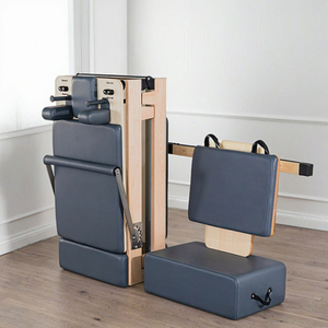 Chifory <b>Pilates</b> <b>Equipment</b> Gym Core Bed Solid Wooden Yoga Studio Fitness Maple wood Foldable <b>Pilates</b> Reformer - Product Image 1