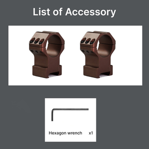 วงแหวนยึดกล้องเล็งอลูมิเนียม BANGBANG แบบกันน้ำ พร้อมตัวล็อคสามสกรู ขนาด 30 มม. สูง 1.4 นิ้ว (สีน้ำตาล) - Product Image 5