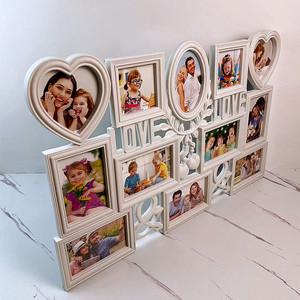 Cadre <span class=keywords><strong>photo</strong></span> mural en plastique à 12 ouvertures pour images 4x6, décoration intérieure - Product Image 2