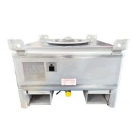Conteneur IBC en acier inoxydable de qualité alimentaire Wanlong sur mesure 350 gal 550 gal SUS304 4 voies pour chariot élévateur