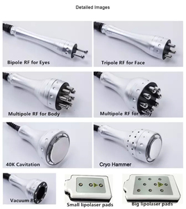 <span class=keywords><strong>Appareil</strong></span> de Cavitation <span class=keywords><strong>Professionnel</strong></span> 9-en-1 avec 40K, Vacuum, RF, Lipo Laser et Pads pour Amincissement Corporel - Product Image 4