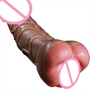 Jouet sexuel XLN 2-en-1 en TPE souple pour couples gays et lesbiennes, célèbre Godemiché anal, avec fonction d'exercice de <span class=keywords><strong>film</strong></span> inversé, Taille XL - Product Image 2