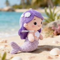 Service OEM ODM Poupées sirène en peluche personnalisées en tissu super doux Animaux en peluche Poupée sirène de la mer