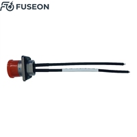 OEM ODM Kustom EV HV Konektor Pria Wanita Perakitan Kabel Harness Oranye Terlindungi 1-Pin 2-Pin 3-Pin