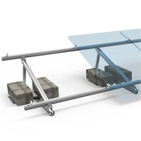 Support de montage de panneau solaire à angle réglable pour toit plat, système de fixation par lest, installation facile