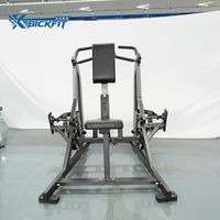 Máquina de remo sentado isolateral profesional con carga de placas y ajustes regulables para fitness y culturismo