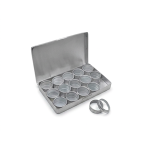 Kit de moules en plastique pour anneaux, forme ronde, 12 pièces, pour la fabrication de bijoux, marque SUNTOOLS/STIPL, avec service de fabrication de moules et d'échantillons - Product Image 1