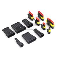Connecteur Électrique Automobile AMP Série 1.5 2P Étanche 12V à Contact Cuivre Boîtier Nylon Prise Femelle pour Voiture