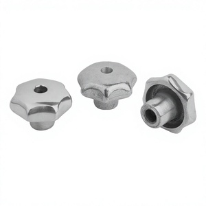 K0149 STAR GRIP คล้ายกับ DIN6336 D=M08, D1=40, H=25, FORM:D พร้อมเกลียวแบบ COUNTERBORED, อลูมิเนียมขัดเงา - Product Image 1