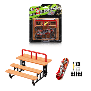Parc de skate pour garçons en plastique et bois avec escalier de <span class=keywords><strong>skatepark</strong></span>, conception DIY à combinaison libre, style BMX - Product Image 3