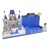 High Quality Portable Foldable Flat Pack Ready Recyclable Paper Display Box Matt Finish Varnish Surface for Mall Supermarket