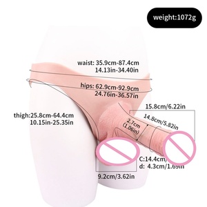 Conjunto de Pene Hueco Usable, Pantalones de Cuero con Simulación de Pene, Silicona Suave de una Pieza, Productos para Adultos con Pene Agrandado - Product Image 6