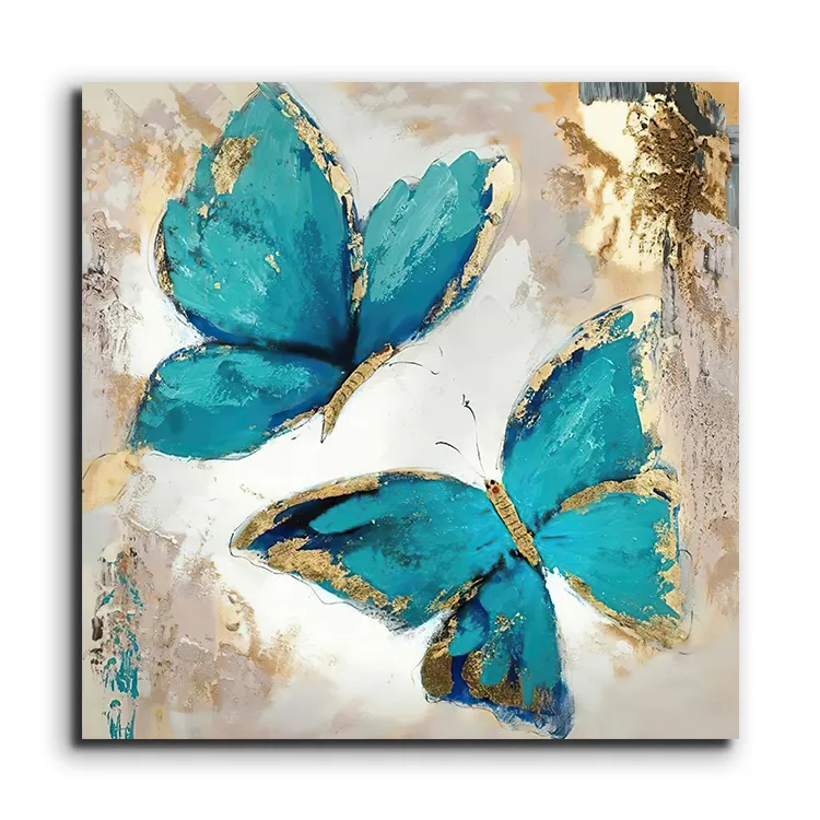 Mejor Venta de Arte Abstracto mariposa moderna impresión simple pinturas impresiones lienzo pintura interior para Decoración