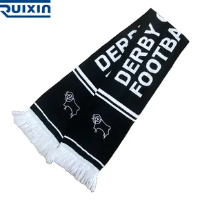 New Product Plain Blank Scarf Soft Unisex Custom Logo Metal Buckle Washed Acrylic Jacquard Scarf