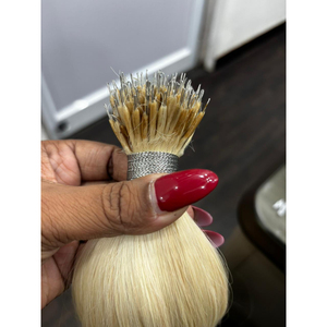 Extensions de cheveux Nano Tip avec différentes textures, extensions de cheveux naturels de la meilleure qualité, collection en vrac, prix Nano tip - Product Image 2
