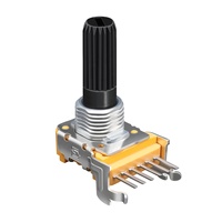 Potenciómetro Soundwell con Interruptor RA11, Película de Carbono, 10k 100k 470k, 6 Pines, Controlador de Volumen Rotatorio