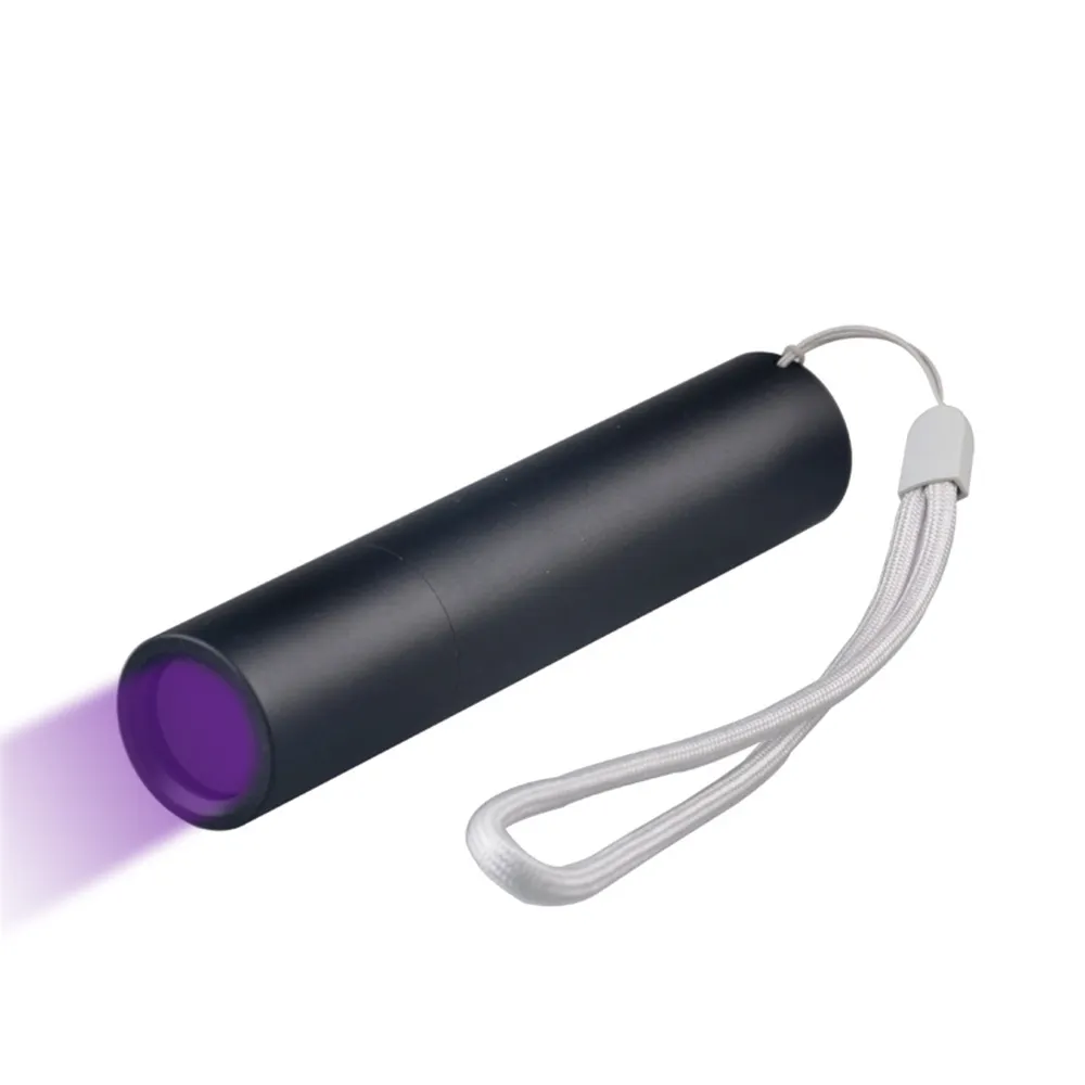 Mini Type-C USB Rechargeable UV Flashlight 365 LED UV Torch Waterproof Aluminum Alloy Black Light Torch Pet Urine Money Detect