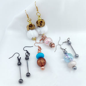 Pendientes Personalizados de Metal con Cuentas DIY, Barra en Blanco para Agregar Gemas, Joyas, Cuentas de Cuarzo, Dijes, Novedad, Estilo <span class=keywords><strong>INS</strong></span>, Pendientes con Cuentas - Product Image 1