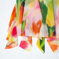Robe Boho d'été personnalisée pour femmes 2025 Robe longue à imprimé floral coloré et volants pour femmes