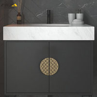 Poignée d'armoire en métal demi-lune de luxe, meuble de cuisine moleté rond brillant en cristal, tiroirs de meubles, poignées de traction 2111