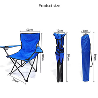 Chaise de dossier Portable Camping de loisirs avec accoudoir chaise de plage Camping chaise pliante extérieure