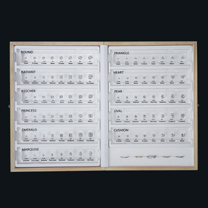 Fancy <span class=keywords><strong>5A</strong></span> trắng Zirconia khối đá quý số lượng lớn tùy chỉnh nhẫn kim cương bảng kích thước kim cương karat kích thước selector - Product Image 2