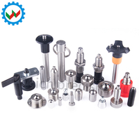 Veich VCN218-BM/MBN Plastik+Baja Tahan Karat Plunger Pengindeks Tombol Merah Biru Hitam Tipe Pengembalian Pin untuk Penggunaan Mesin Ukuran Kustom