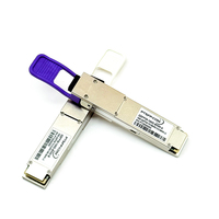 Module optique à fibre QSFP28 BIDI ER 100G, 1310Tx/1280Rx 80km Interface LC, DDM Hot-Pluggable, Compatible Universel