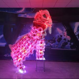 Fábrica China Tamaño normal Rendimiento de China Traje de danza del león LED Cultura China Bailando León Danza del león <span class=keywords><strong>Dos</strong></span> <span class=keywords><strong>personas</strong></span> - Product Image 4