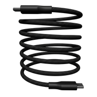 Cable Magnético Tipo C a Tipo C de 100W con Carga Rápida y Enrollamiento Automático, Cable USB con Atracción Magnética para Teléfono, Laptop y Tablet