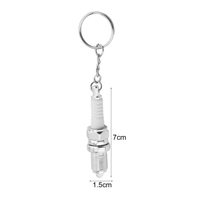 Llavero con Linterna LED, Accesorio para Auto, Llavero con Forma de Cadena para Exteriores